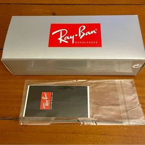 Ray-Ban Sunglasses Silver & Red Empty Box